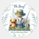 Search for baby fish stickers It's a boy