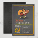 Search for football thanksgiving invitations Turkey and touchdowns