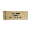 Search for western wedding return address labels Rustic