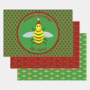 Search for christmas bee wrapping paper Festive