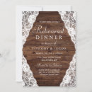 Search for lace rehearsal dinner invitations Vintage