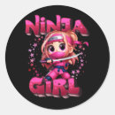 Search for girl ninja stickers Warrior