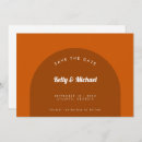 Search for burnt orange save the dates Terracotta