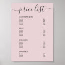 Search for salon price list posters Beauty
