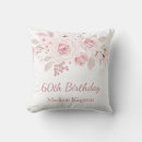 Search for 60th birthday cushions Pink