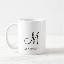 Search for monogram typography mugs Minimalist