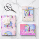 Search for colorful unicorn wrapping paper Whimsical