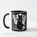 Search for black cat and the moon mugs Animal