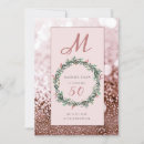 Search for rose gold 50th invitations Chic