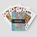 Search for abstract art playing cards Teal