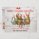 Search for funny chicken christmas cards Rustic