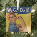 Search for rosie the riveter christmas tree decorations Girl power