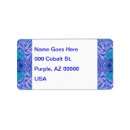 Search for contemporary art return address labels Blue