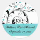 Search for aqua and white stickers Turquoise