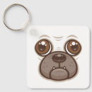 Search for cartoon pug key rings Cute