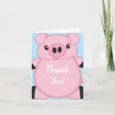 Search for pig thank you cards Cute
