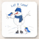 Search for snowman coasters Whimsical