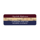 Search for gold stripe return address labels Stripes