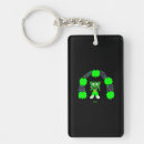 Search for clover rectangular key rings Four leaf clovers