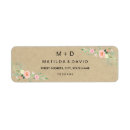 Search for boho floral wedding return address labels Rustic