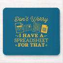 Search for funny spreadsheet mousepads Costume