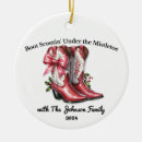 Search for mistletoe christmas tree decorations Holiday keepsake