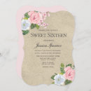 Search for pretty sweet 16 invitations Rose