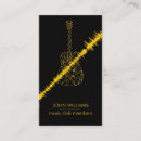 Search for guitar business cards Gold