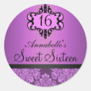Search for sweet sixteen envelope seals Purple
