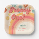 Search for retro 70s plates First birthday