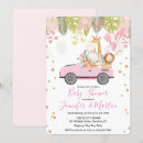 Search for jungle baby girl shower invitations Floral