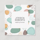 Search for shaped business cards Pastel colours