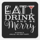 Search for eat drink be merry stickers Christmas party