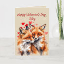 Search for fox valentines day cards Animal