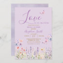 Search for purple butterfly bridal shower invitations Love is in bloom