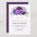 Search for plum bridal shower invitations Violet