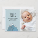 Search for birth announcement cards Blue