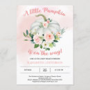Search for pink pumpkin baby shower invitations For kids