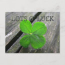 Search for 4 leaf postcards Lucky