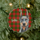 Search for doberman christmas tree decorations Plaid