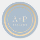 Search for gold foil wedding envelope seals Monogrammed
