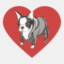 Search for pet portrait stickers Boston terrier