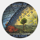 Search for earth is flat stickers Globe
