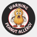 Search for peanut allergy warning stickers Alert