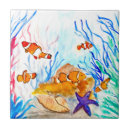 Search for ocean fish tiles Watercolor