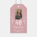 Search for 40th birthday gift tags Pink