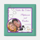Search for love birds save the dates Black