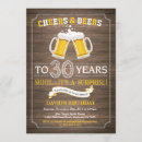 Search for rustic 30th birthday invitations Cheers to 30 years