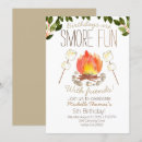 Search for campfire birthday invitations Smore party