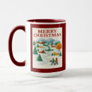 Search for winter village mugs Merry christmas